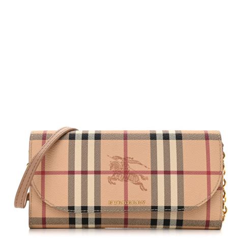 burberry henley haymarket check wallet on chain mid camel|BURBERRY Haymarket Check Henley Wallet On Chain Mid .